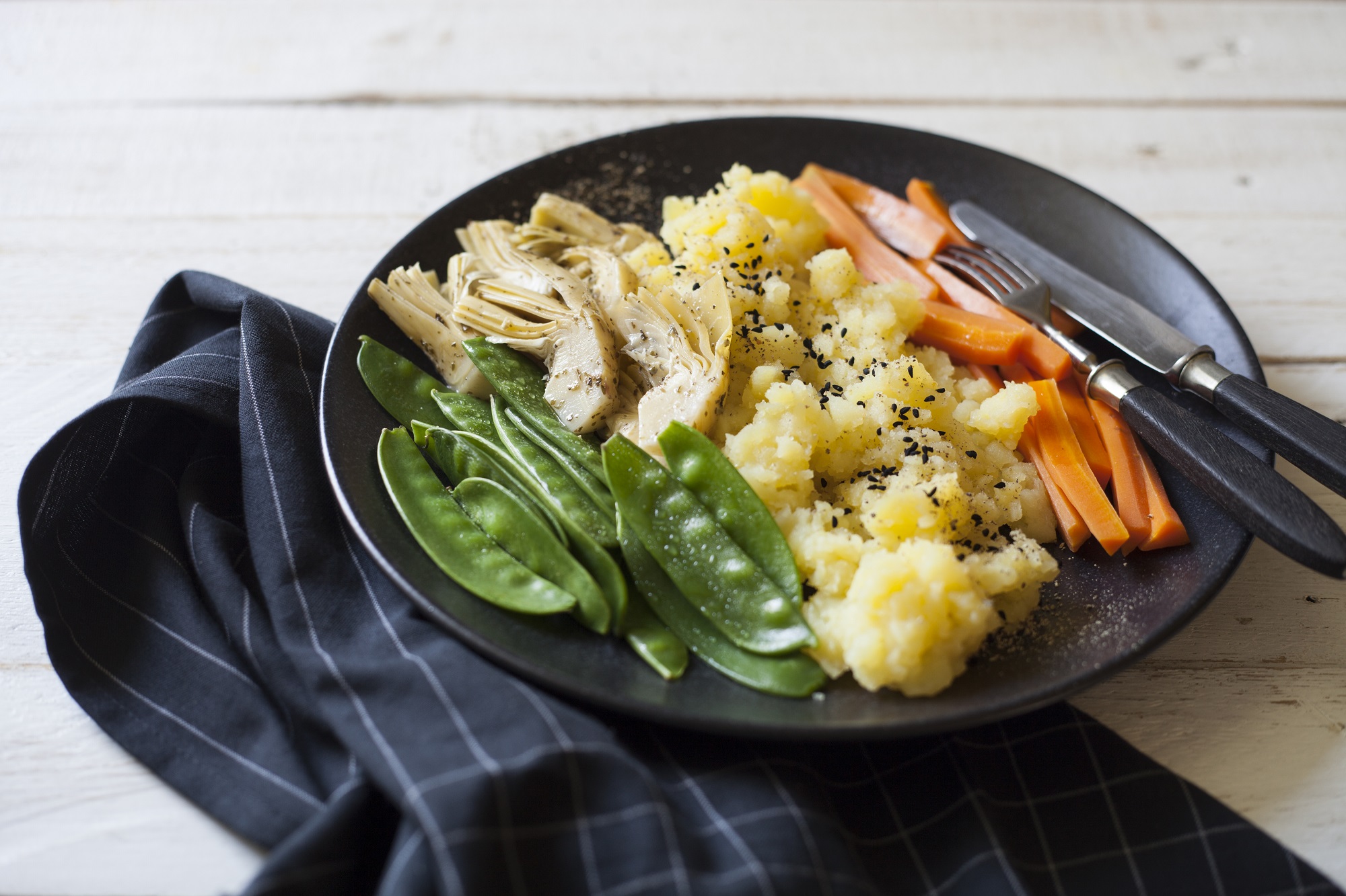 Kartoffelstampf an gedünstetem Gemüse mit Trüffelöl - Rezepte - Genuss ...